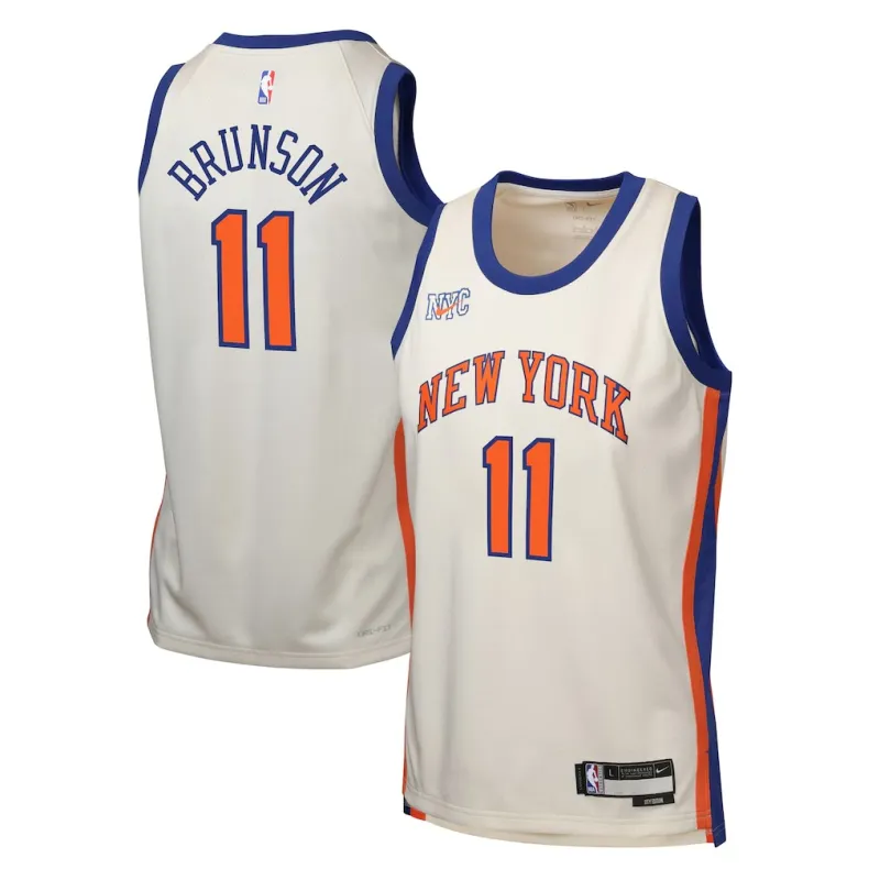 NYK Brunson 2025/26 Swingman Édition Ville Crème