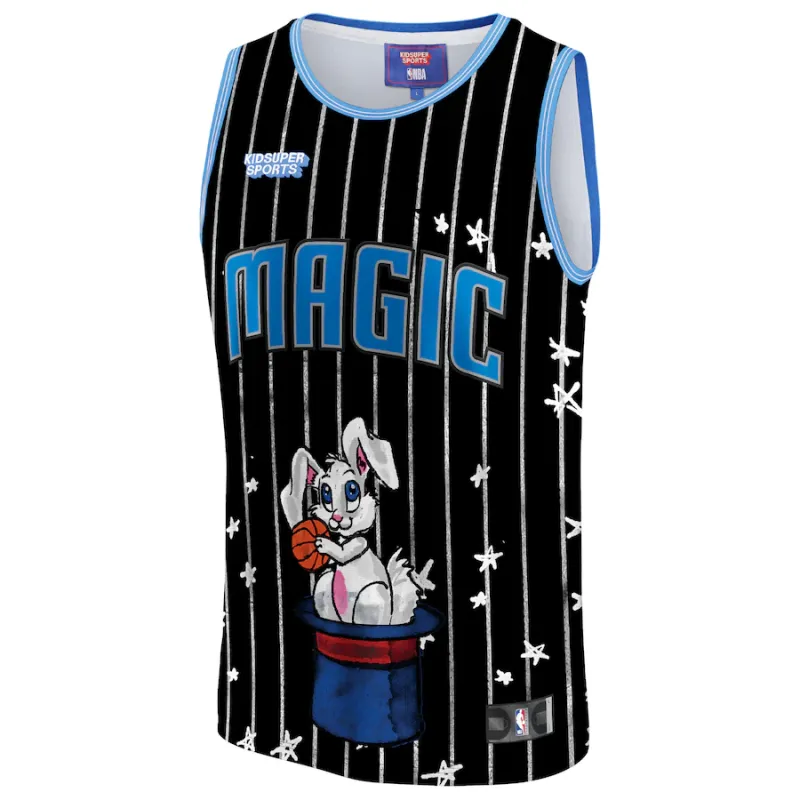 Orlando Magic NBA and KidSuper Studios Unisex Hometown Jersey - Black
