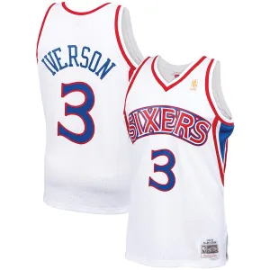 Allen Iverson Philadelphia 76ers Mitchell & Ness 1996/97 Classic Edition Swingman Jersey - White