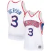 Allen Iverson Philadelphia 76ers Mitchell & Ness Maillot Swingman de l'Édition Classique 1996/1997 - Blanc