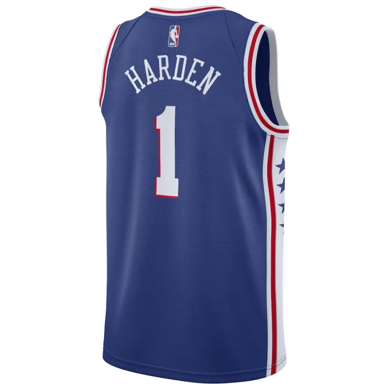 James Harden Philadelphia 76ers Maillot Swingman - Édition Icône - Bleu Royal
