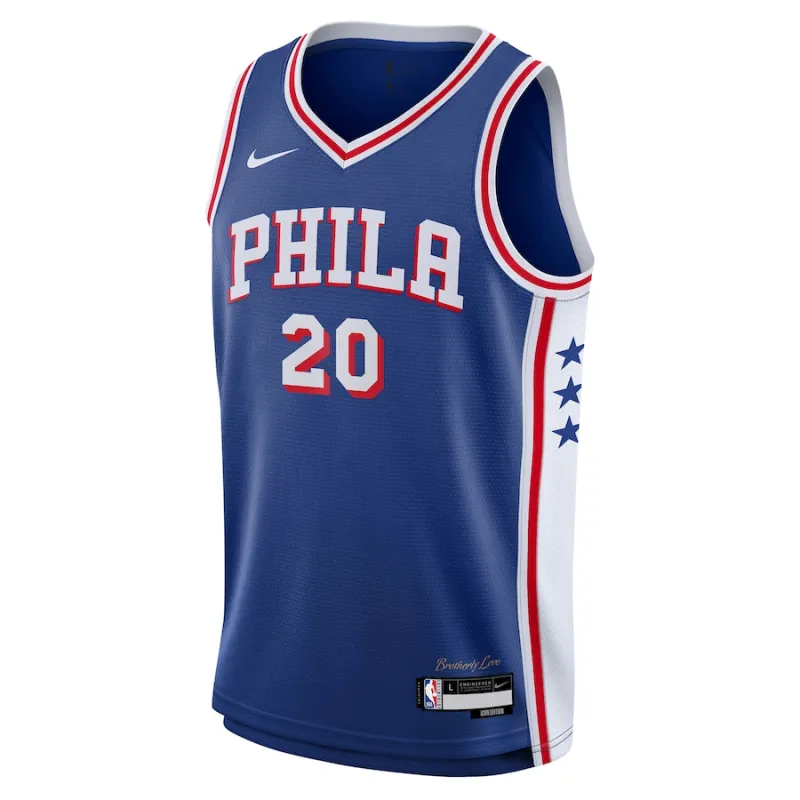 Jared McCain Philadelphia 76ers Youth Swingman Jersey - Icon Edition - Royal Blue