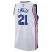 Joel Embiid Philadelphia 76ers Maillot Swingman Unisexe - Édition Association - Blanc