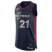 Joel Embiid Philadelphia 76ers Maglia di Replica - Edizione Città - Blu Marinaio