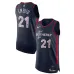 Joel Embiid Philadelphia 76ers Maglia di Replica - Edizione Città - Blu Marinaio