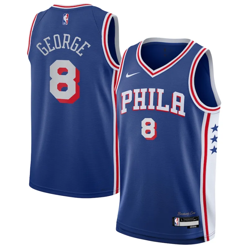 Paul George Philadelphia 76ers Youth Swingman Jersey - Icon Edition - Royal Blue