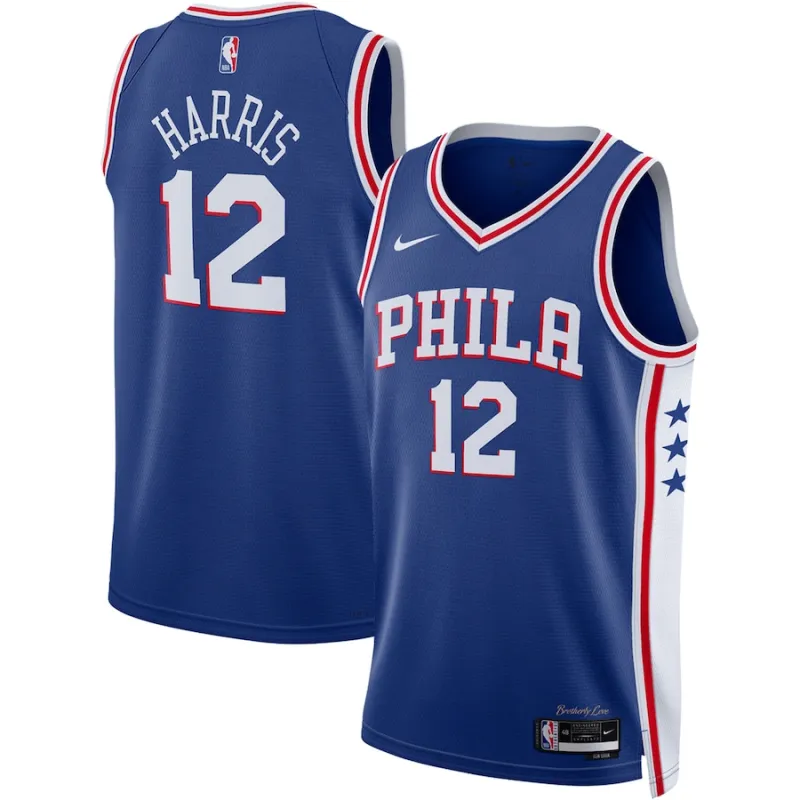 Tobias Harris Philadelphia 76ers Maillot Swingman Unisexe - Édition Icône - Bleu Royal