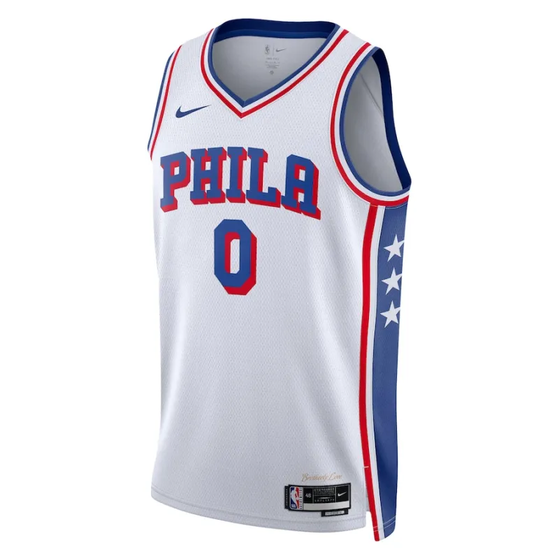 Tyrese Maxey Philadelphia 76ers Maglia Swingman Unisex - Edizione Associazione - Bianco