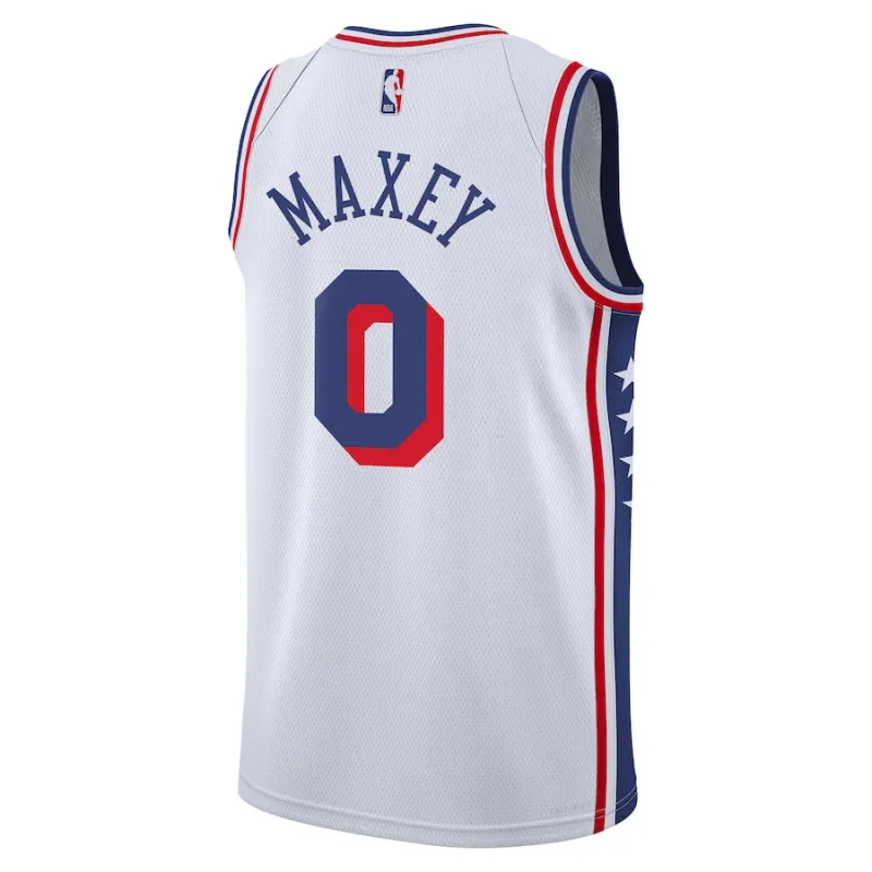 Tyrese Maxey Philadelphia 76ers Maillot Swingman de l'Association pour la Jeunesse - Blanc