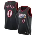 Philadelphia 76ers Tyrese Maxey Swingman Trikot - Classic Edition - Schwarz