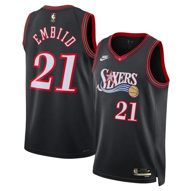 Philadelphia 76ers Joel Embiid Swingman Jersey - Classic Edition - Black