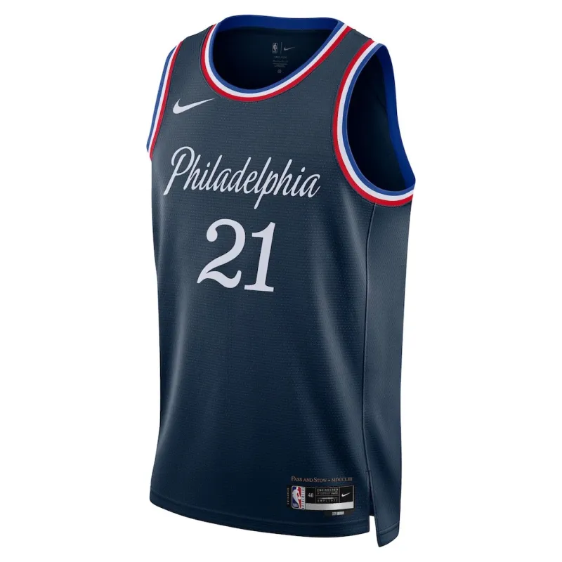 Philadelphia 76ers Joel Embiid 2025/26 Swingman Trikot - Stadtedition - Blau