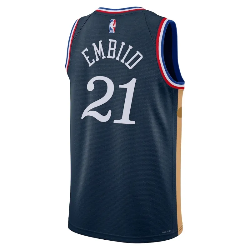 Philadelphia 76ers Joel Embiid 2025/26 Swingman Trikot - Stadtedition - Blau
