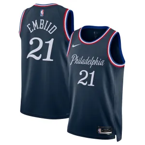Philadelphia 76ers Joel Embiid 2025/26 Swingman Jersey - City Edition - Blue