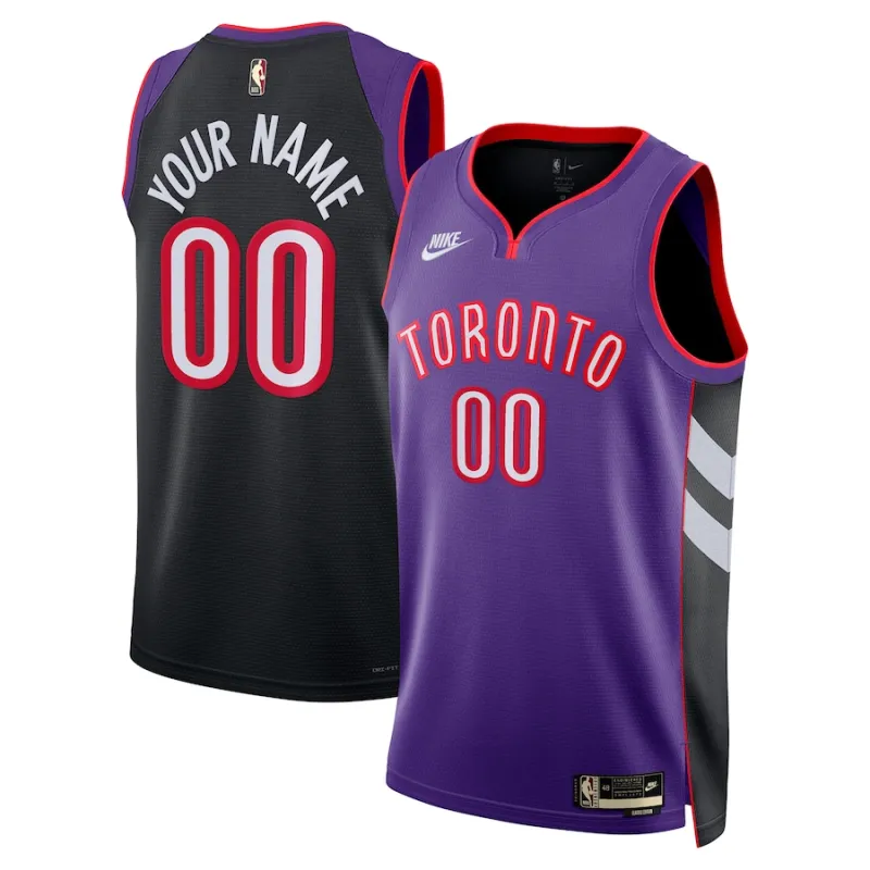 Toronto Raptors Camiseta Swingman Personalizada Unisex para Adultos - Edición Clásica - Morado