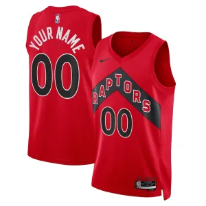 Toronto Raptors Unisex Custom Swingman Jersey - Icon Edition - Red