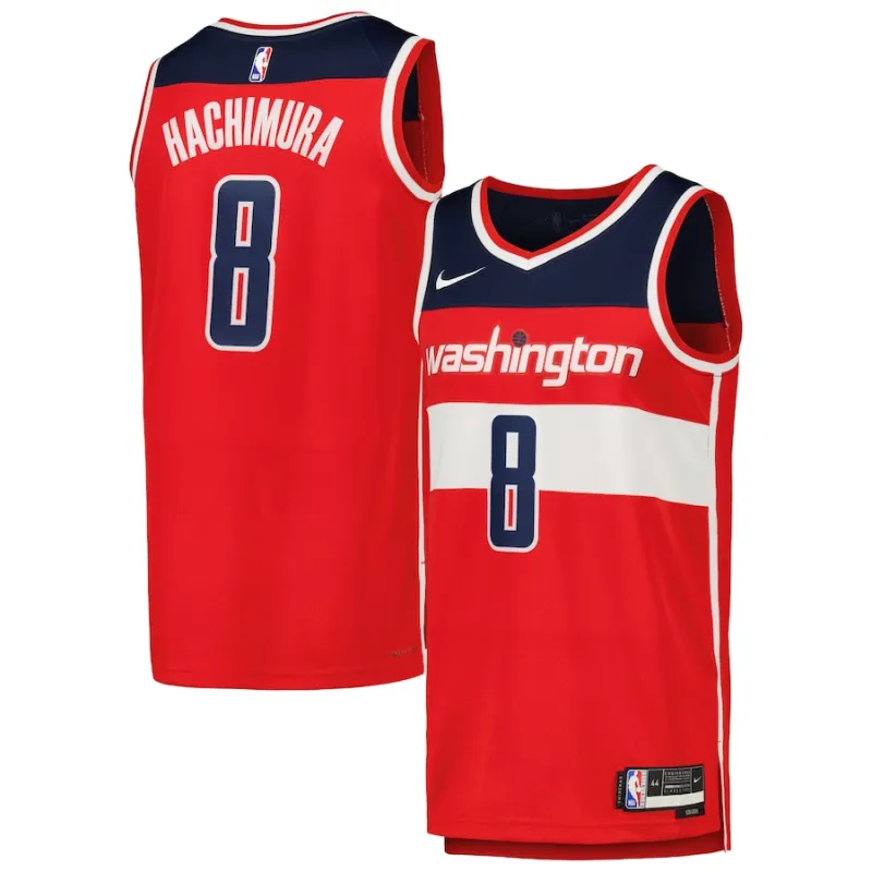 Rui Hachimura, Maglia Swingman dei Washington Wizards - Rosso