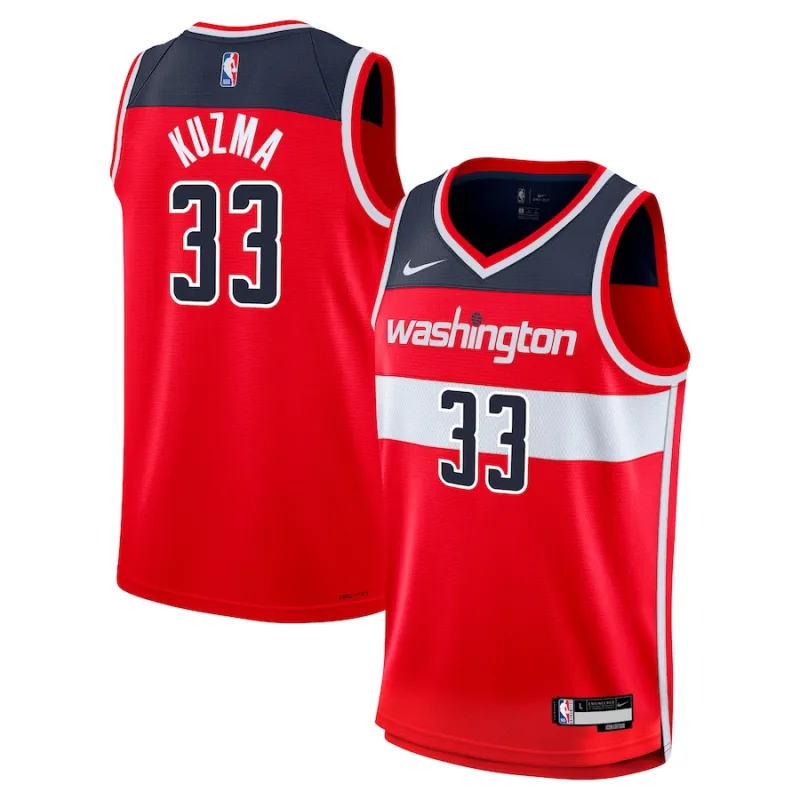 Kyle Kuzma, Washington Wizards Youth Swingman Jersey - Icon Edition - Red