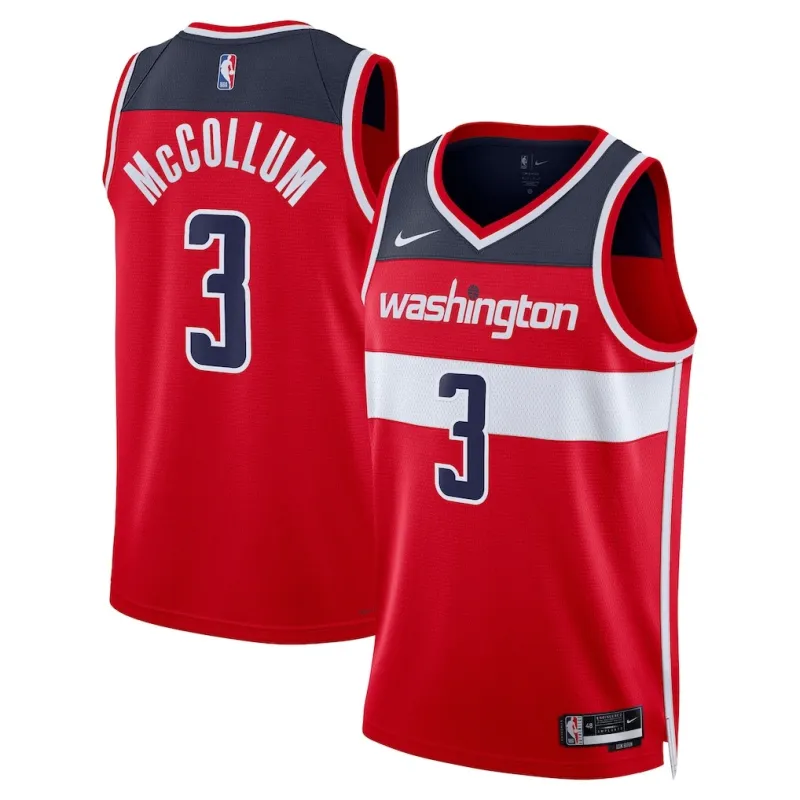 Washington Wizards McCollum Swingman Jersey - Icon Edition - Red