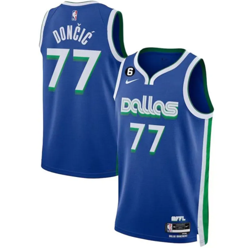 Dallas Mavericks LUKA DONCIC 2022/23 camiseta edición ciudad azul