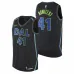 Dirk Nowitzki maglia City Edition nera Dallas Mavericks