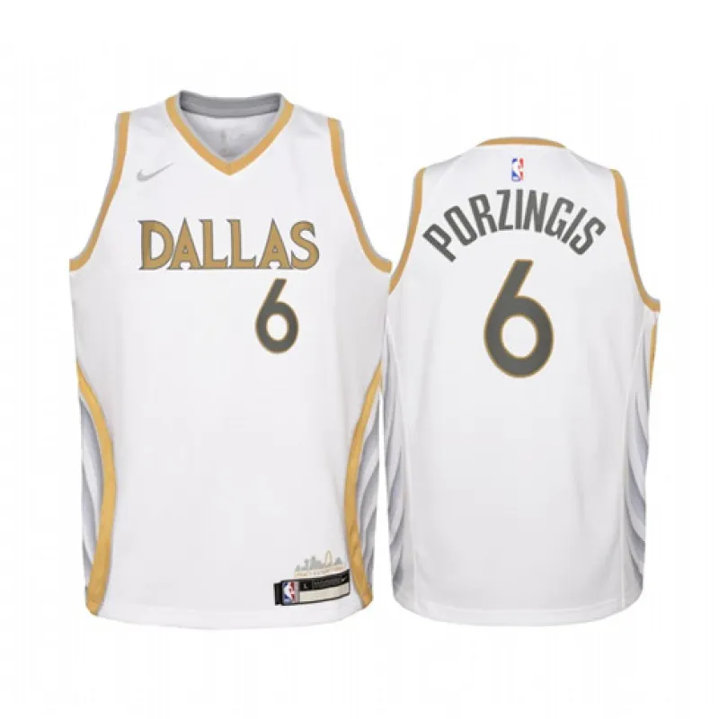 Kristaps Porzingis, Dallas Mavericks Edizione Città 2020/21 Bianco