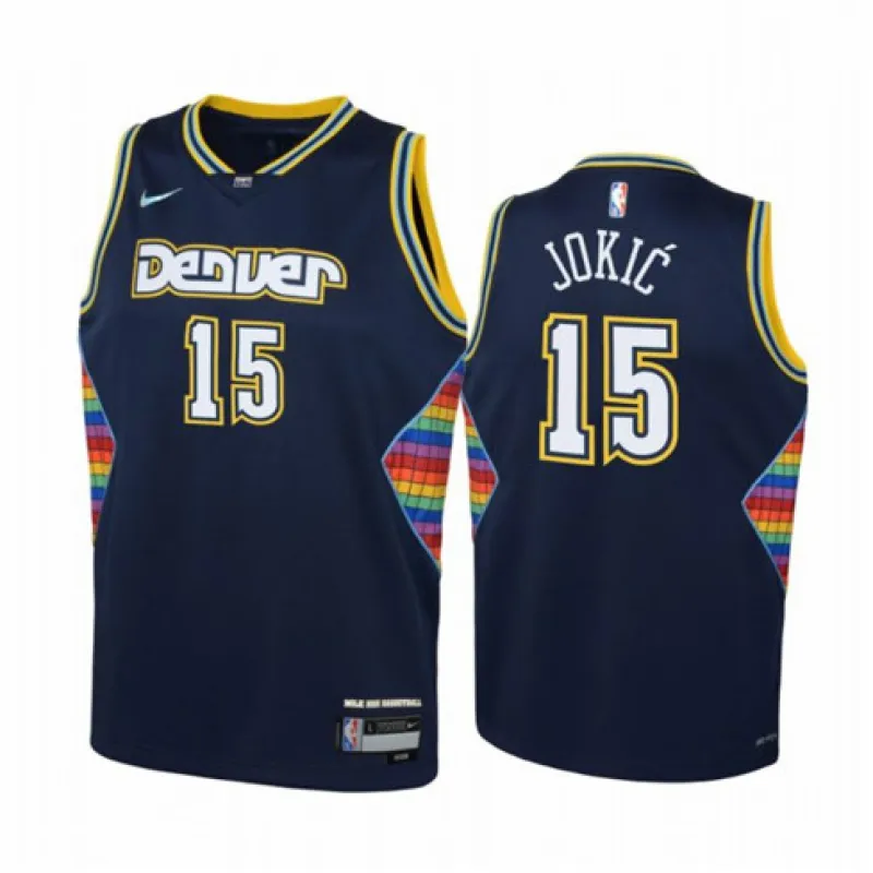 Nikola Jokic, Denver Nuggets, 2021/22 City Edition, Dark Blue