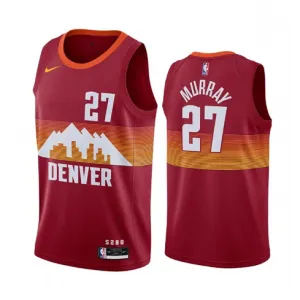 Jamal Murray, Denver Nuggets, 2020/21 City Edition, Red