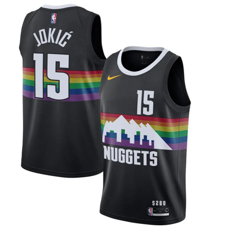 Nikola Jokic, Denver Nuggets, 2019/20 Season, City Edition, Black