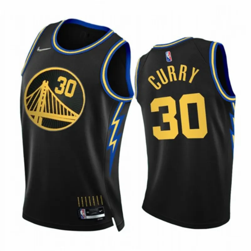Stephen Curry, Golden State Warriors, 2021/22 City Edition, Black