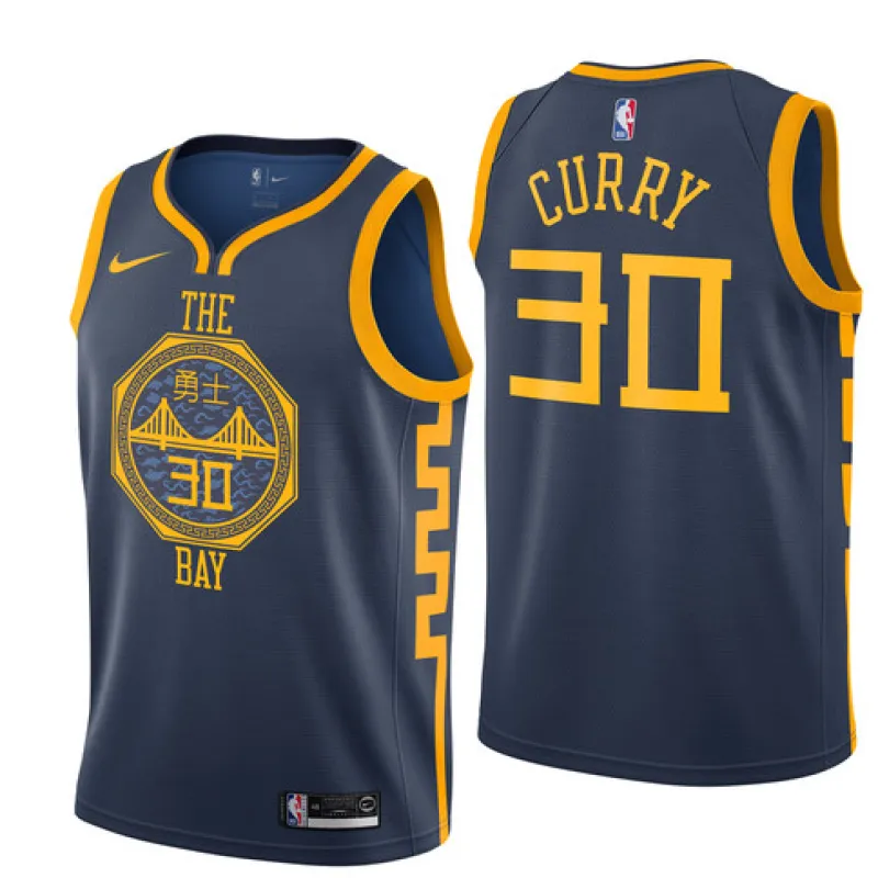 Stephen Curry, Golden State Warriors, City Edition 2018/19, Grau