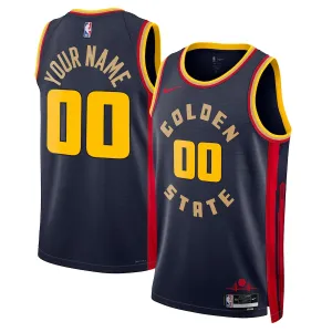 Golden State Warriors, Unisex 2024/25 Custom Jersey, City Edition, Navy Blue