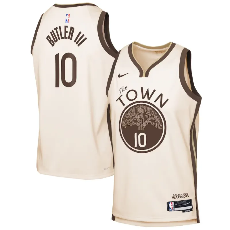 Golden State Warriors Jimmy Butler III 2025/26 Maglia Swingman - Edizione Città - Crema