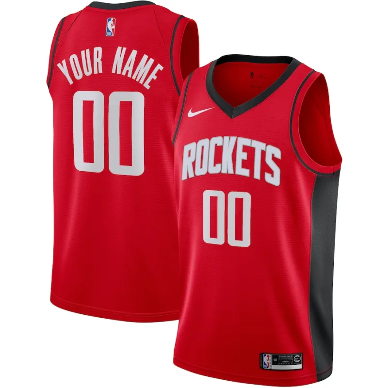Houston Rockets, Personalisiertes Trikot, Icon Edition, Rot