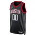 Houston Rockets, Maglia personalizzata unisex per i fan della stagione 2022/23, Edizione Statement, Nera