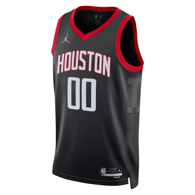 Houston Rockets, Maglia personalizzata unisex per i fan della stagione 2022/23, Edizione Statement, Nera