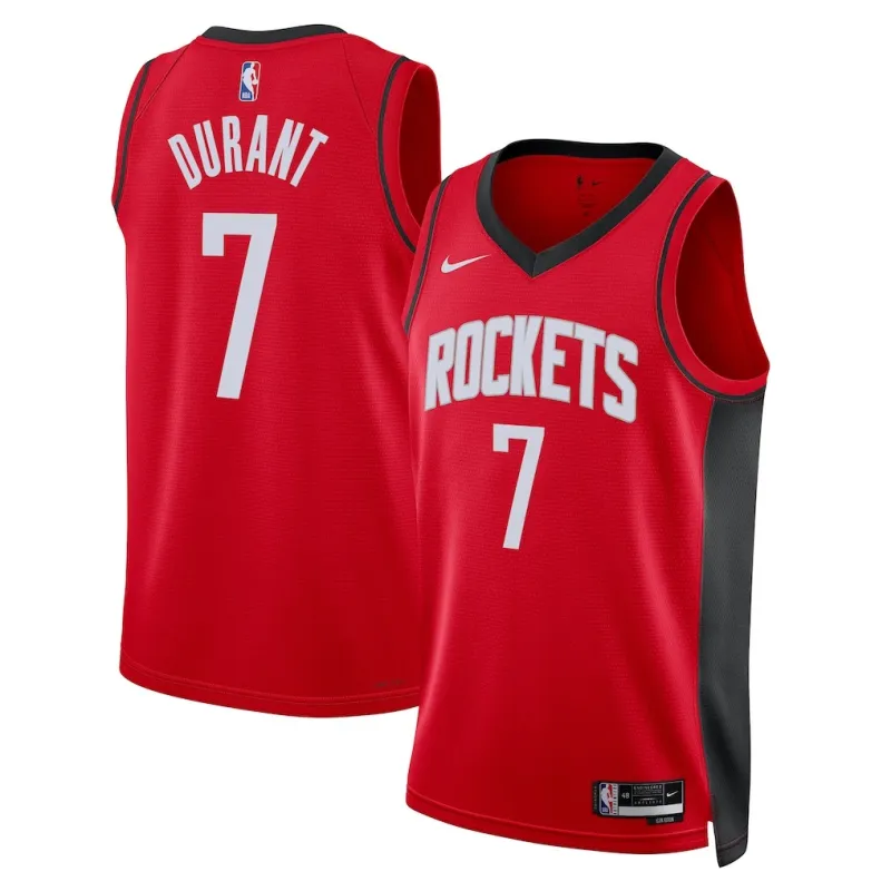 Camiseta Swingman de Houston Rockets Kevin Durant - Edición Icono - Roja