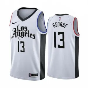 Paul George Clippers 2019-20 City Edition White Jersey