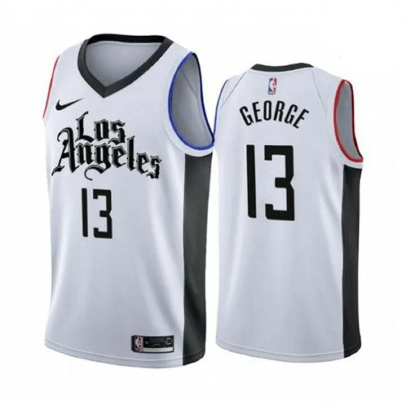 Paul George Clippers 2019-20 City Edition White Jersey