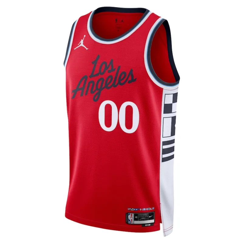 Los Angeles Clippers 2024/25 Custom Jersey, Statement Edition, Red