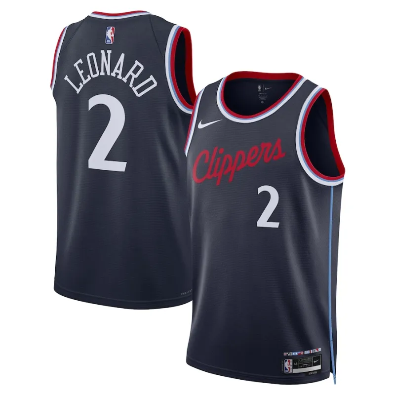 Kawhi Leonard, Los Angeles Clippers 2024/25 Édition Icone, Bleu Marine