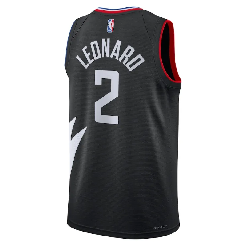 Maillot Clippers Los Angeles Édition Statement Kawhi Leonard Noir