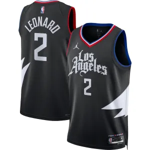 LA Clippers Kawhi Leonard Statement Edition Jersey Black