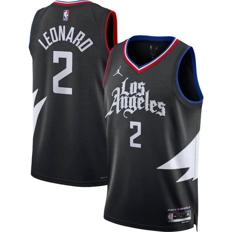 Maillot Clippers Los Angeles Édition Statement Kawhi Leonard Noir