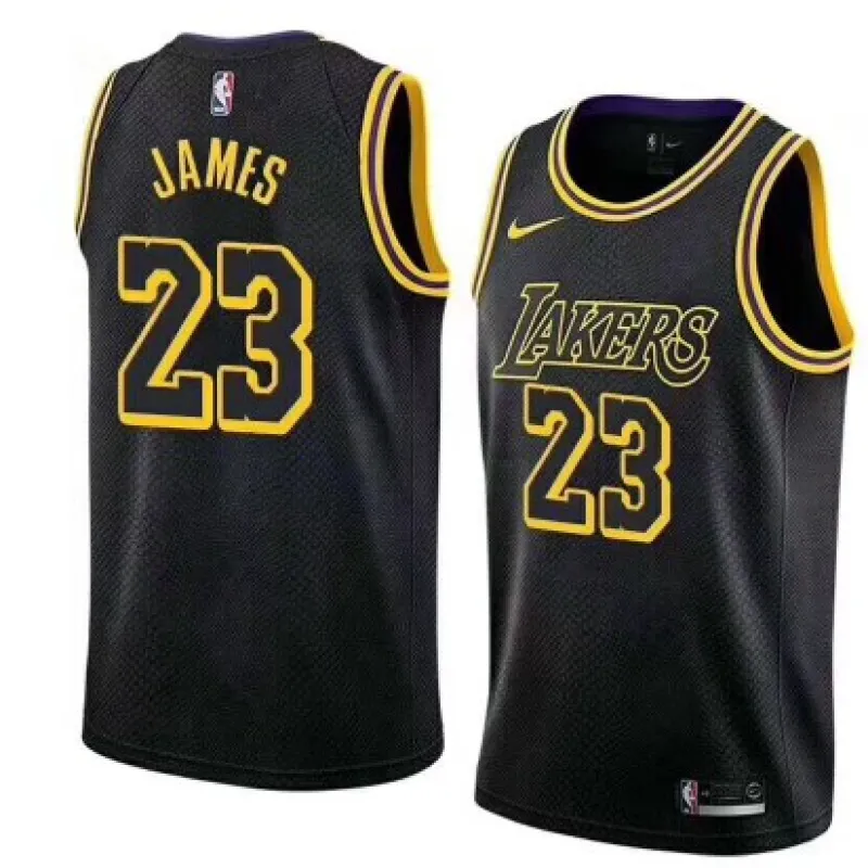 LeBron James, Los Angeles Lakers, City Edition, Schwarz