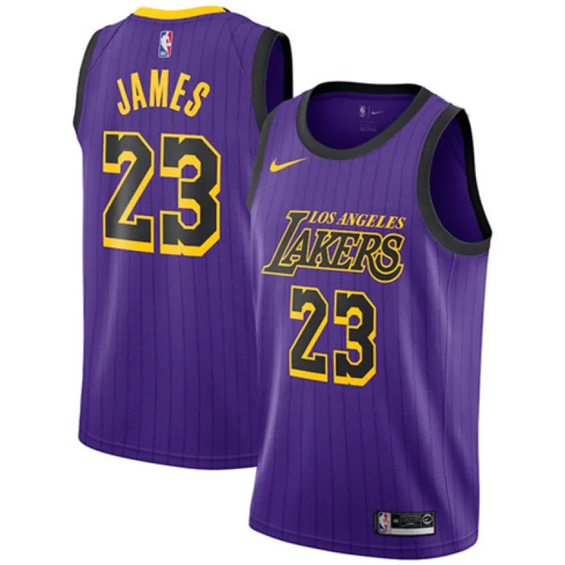 LeBron James, Los Angeles Lakers, 2018/19 City Edition, Purple