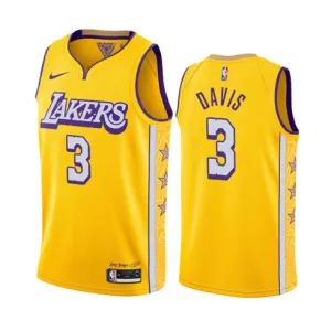 Anthony Davis, Los Angeles Lakers, 2019/20, City Edition, Gelb