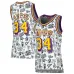 Shaquille O'Neal, Los Angeles Lakers, 1996 Donna, Bianco