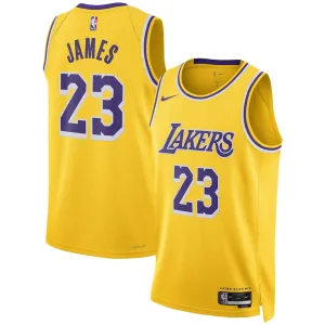 Los Angeles Lakers LeBron James Swingman Jersey - Icon Edition - Yellow