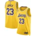 Los Angeles Lakers LeBron James Swingman Jersey - Icon Edition - Yellow